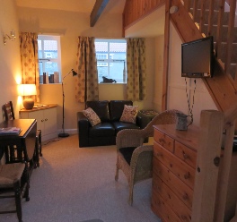 Interior Horseshoe and Anvil self-catering cottages at The Old Forge, Wilton